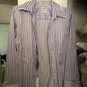 Purple and white shirt